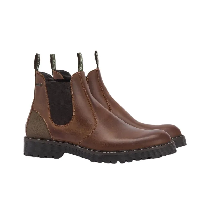 BARBOUR Short Chelsea Boots 3.5cm Men's Brown-2