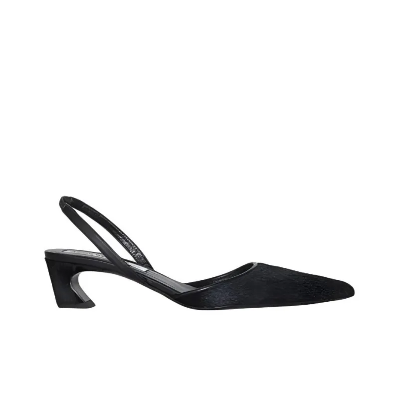 Acne Studios Chunky Heel High Heels 4.5cm Women's Black-1