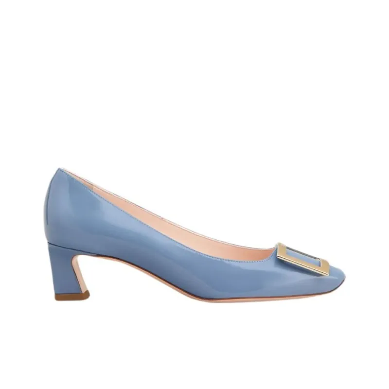 Roger Vivier Trompette Spool Heel High Heels 4.5cm Women's Light Blue-1