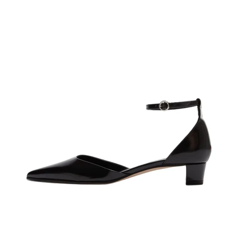 Aeyde Perrine Chunky Heel High Heels 3cm Women's Black-0