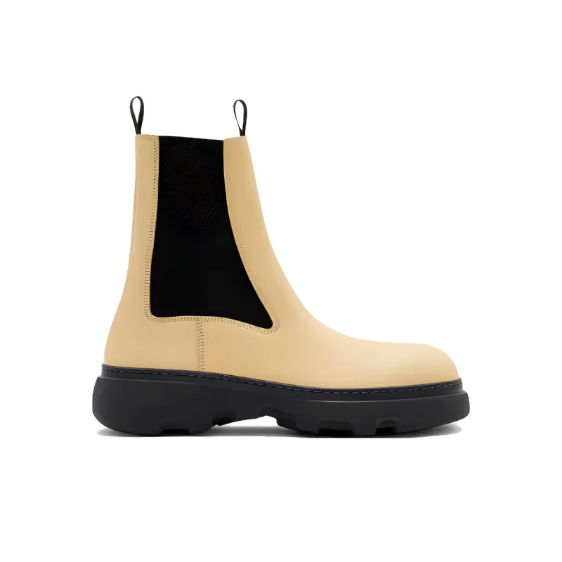 Burberry Creeper Leather Ankle Boots-1