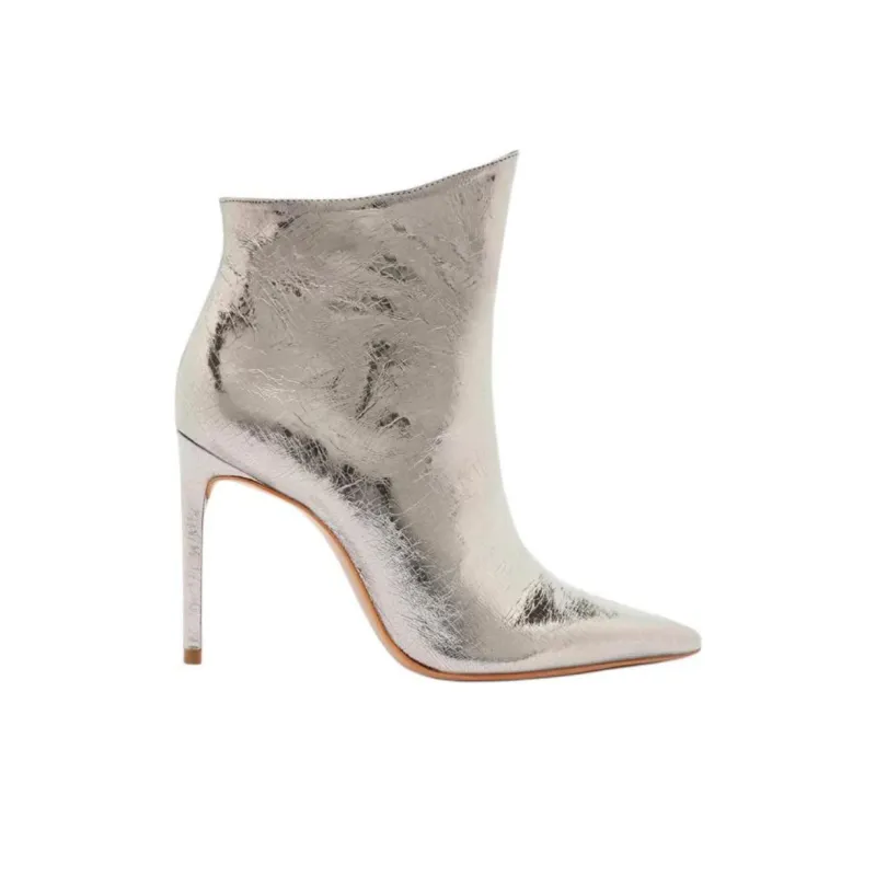 Schutz Palloma Ankle Boots 10cm Women's Metallic-1
