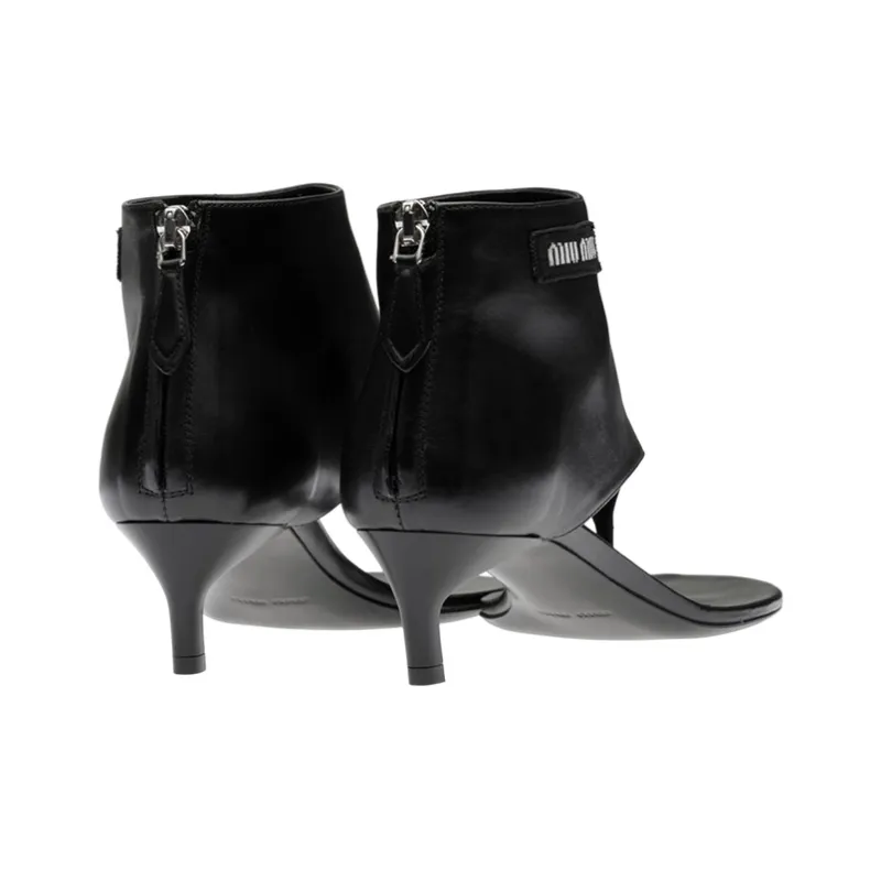 MIU MIU Ankle Boots Women's Black-4