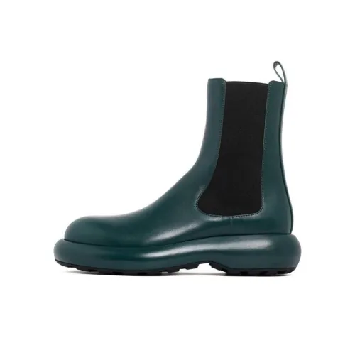 JIL SANDER Leather Ankle Boots