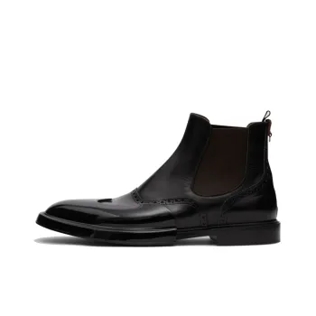 Burberry Ankle Length Chelsea Boots Men's Black