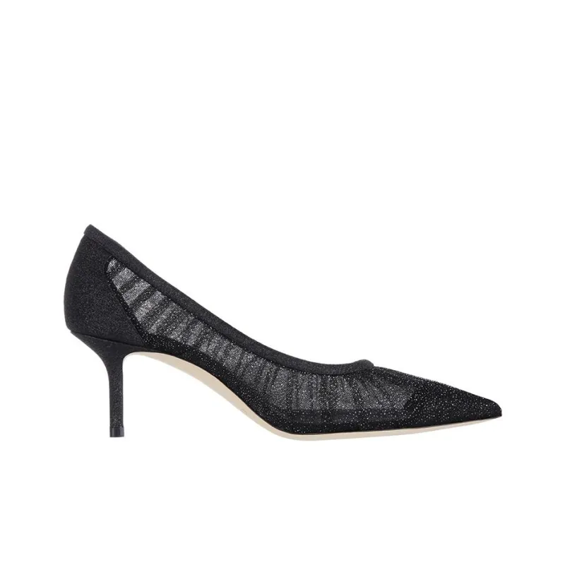 Jimmy Choo LOVE Slim Heel High Heels Women's Black-1