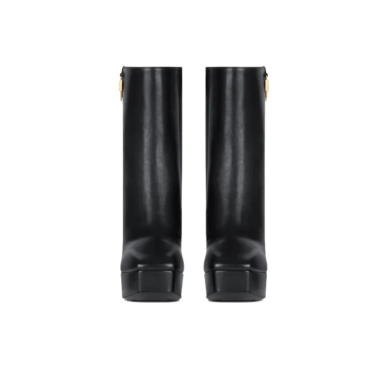 Givenchy Women's G Lock Platform Ankle Boot 'Black'-4