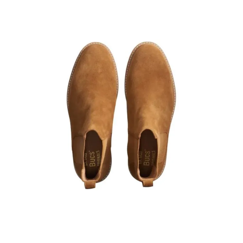 G.H. Bass & Co. Buck Ankle-Length Chelsea Boots Men's Yellow-3