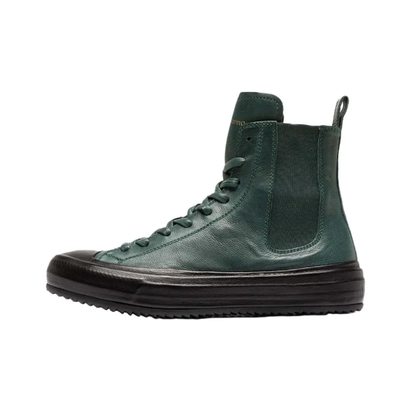 Officine Creative Mes Short Chelsea Boots Women's Green-0