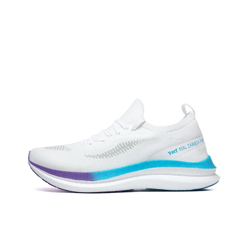 VOIT Running Shoes Unisex Low Top Left White Mismatched-5