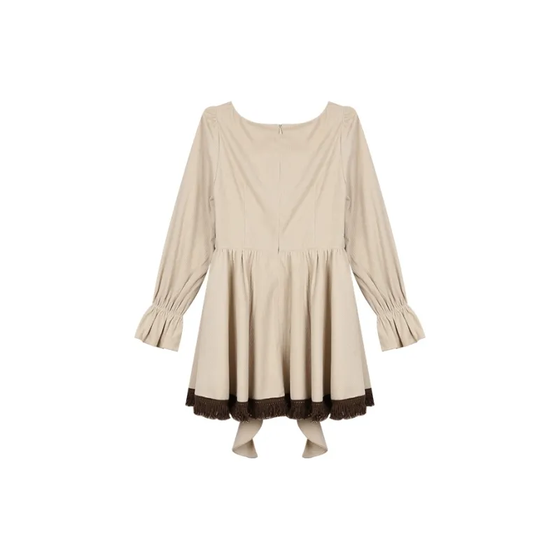 ANNIBUHUO Long-Sleeved Dresses Women's-1