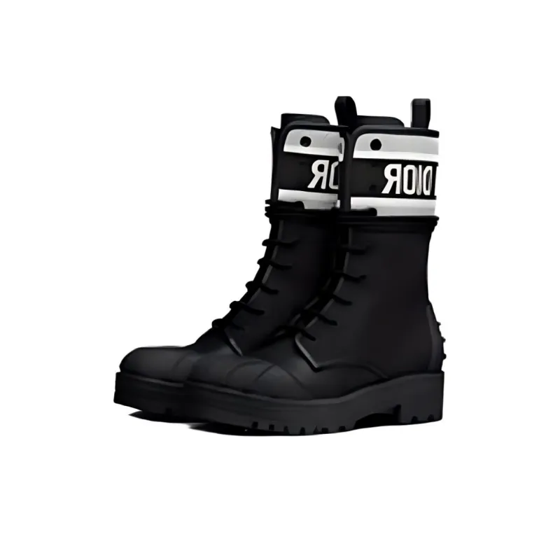 DIOR Women's D-Major Ankle Boot 'Black White'-2