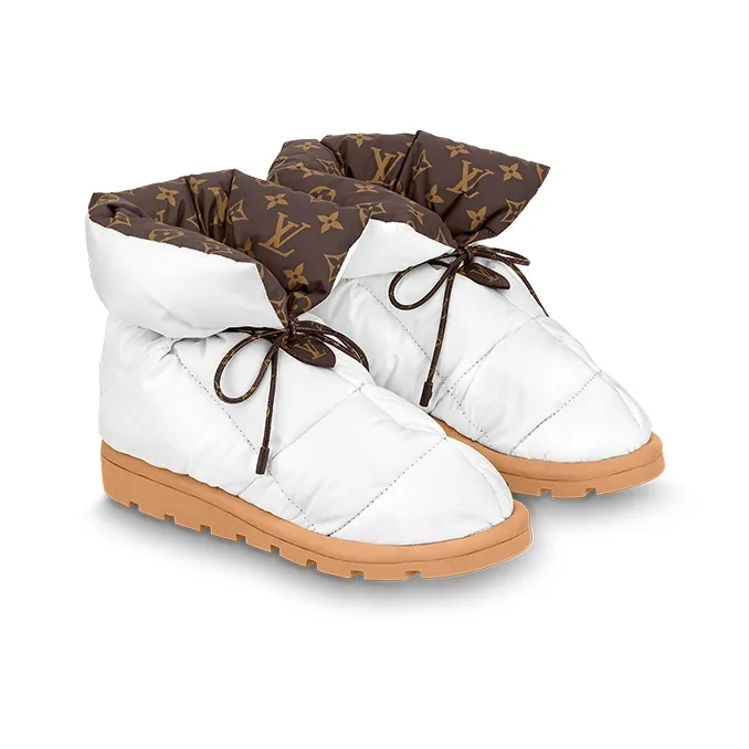 LOUIS VUITTON Pillow Abrasion Resistant Snow Boots Women's White-2