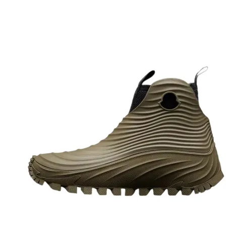 Moncler Acqua Ankle Boots Men's Khaki Green
