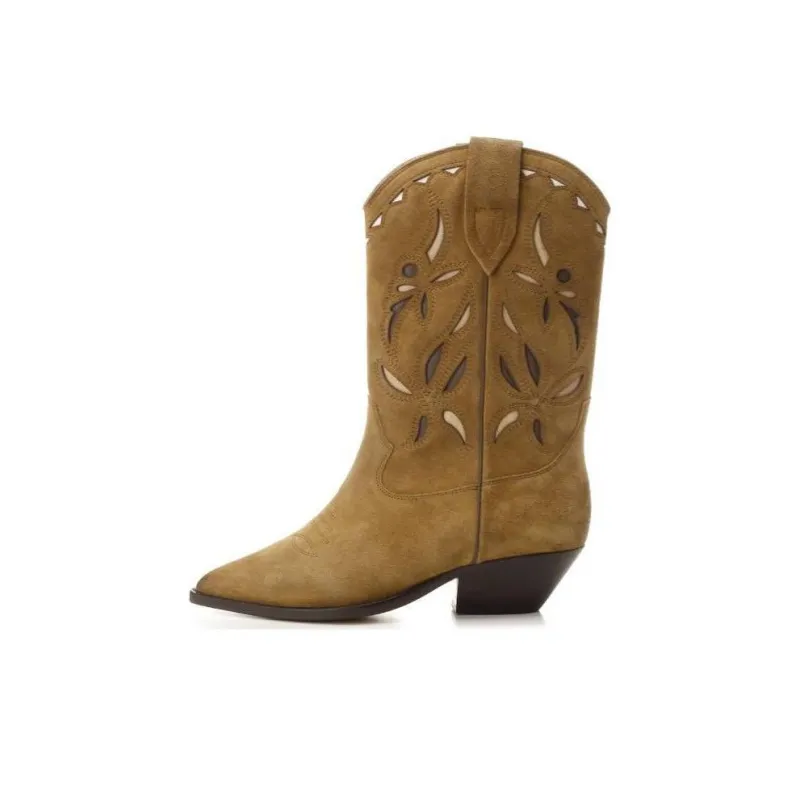 ISABEL MARANT Duerto Suede Mid-calf Boots-0