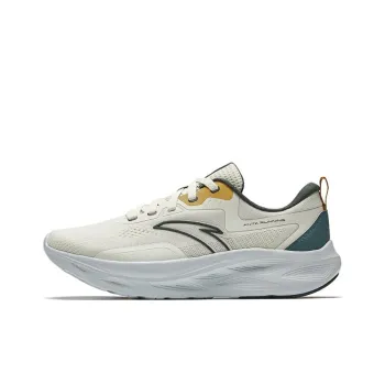 Anta Dust Free Cushioning Rebound Lightweight Anti slip Low Top Running Shoes Men's Beige Green