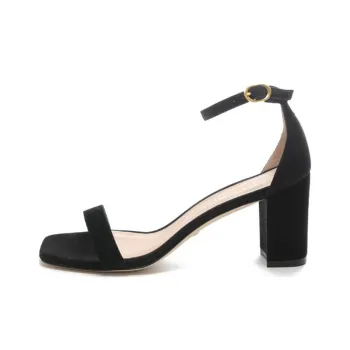 Stuart Weitzman/SW Chunky Heel High Heels Women's Black
