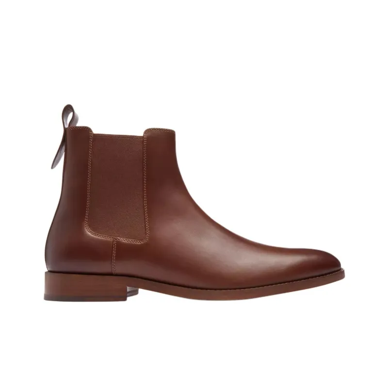 COACH Dalton Short Chelsea Boots Men's Brown-1