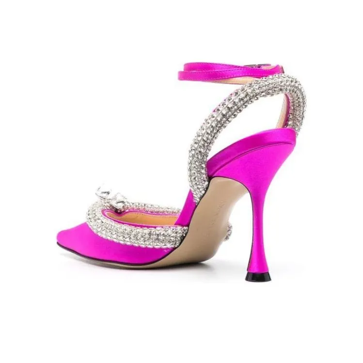 MACH & MACH Slim Heel High Heels Women's Purple-2