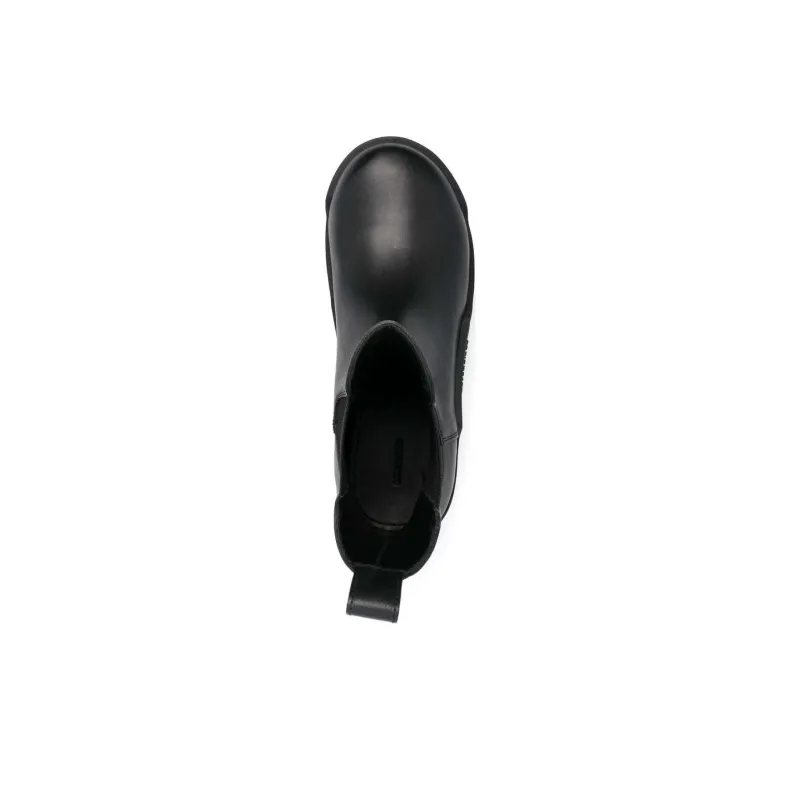 Balenciaga Chelsea Bulldozer 80mm Boots Black Matte Calkskin Men's-4