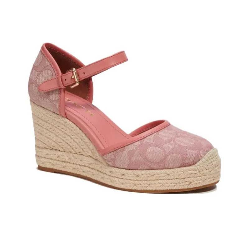 COACH Wedge Heel High Heels Women's Pink-2