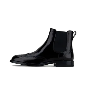 TOD'S Brogue detail Leather Chelsea Boots