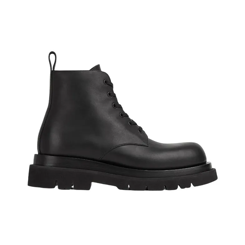 Bottega Veneta Lug Ankle Boots 5.5cm Men's Black-1
