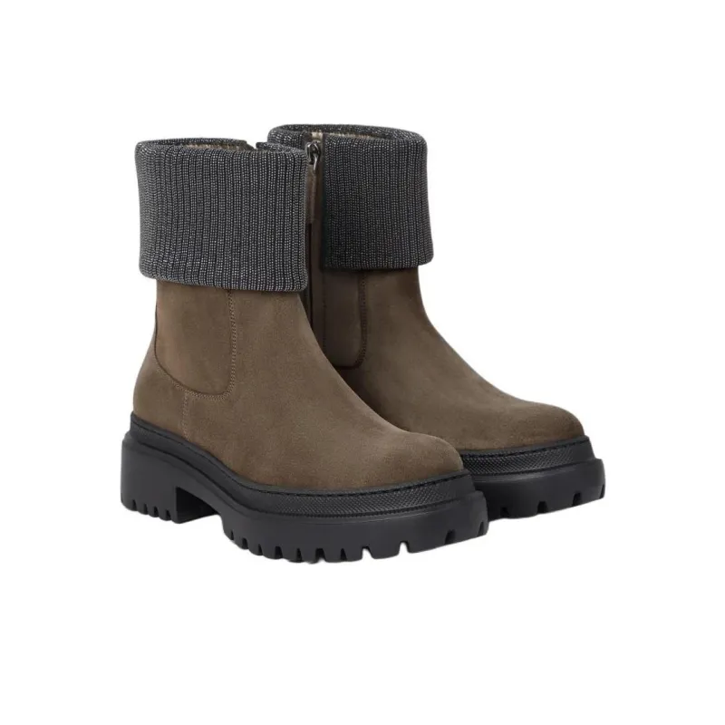 Brunello Cucinelli Ankle Boots Women's Brown-2