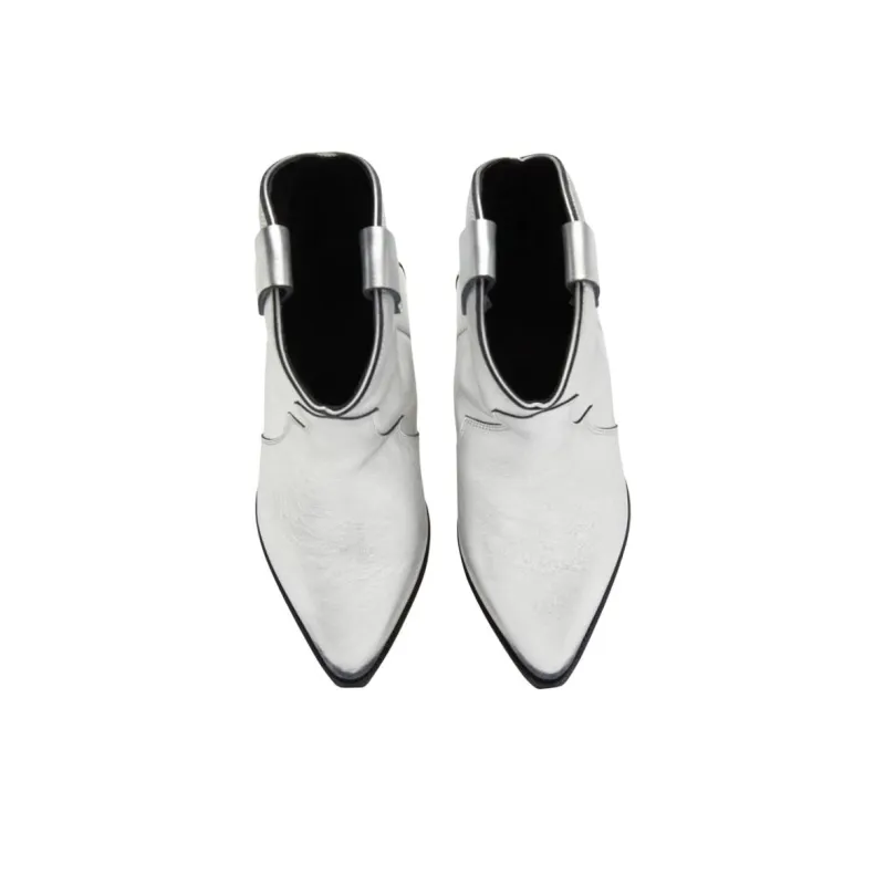 ISABEL MARANT Dewina Ankle Boots 4cm Women's Silver-3