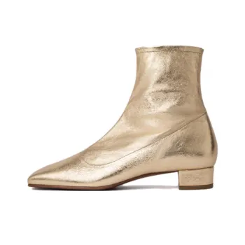 By Far Este Ankle Boots 3cm Women's Gold
