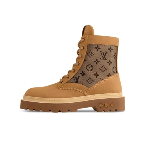 LOUIS VUITTON Ranger Ankle Boots Men's Brown