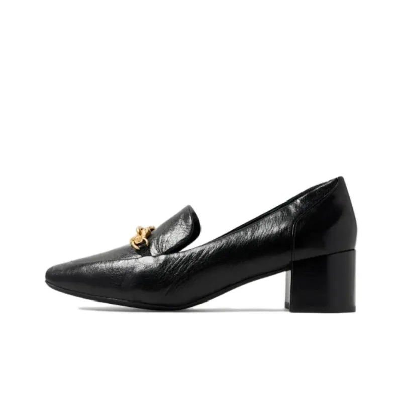 TORY BURCH Jessa Chunky Heel High Heels 5cm Women's Black-0