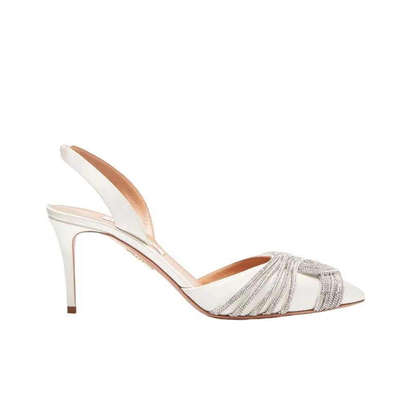 AQUAZZURA Gatsby 75mm Slingback Pumps-1