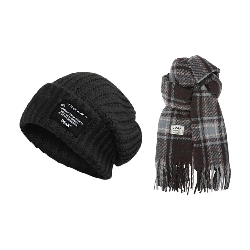 PEAK Polyester Knit Scarves Unisex-0