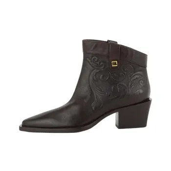MAISON SKORPIOS Alexandra Cordoba Ankle Boots 6cm Women's Chocolate