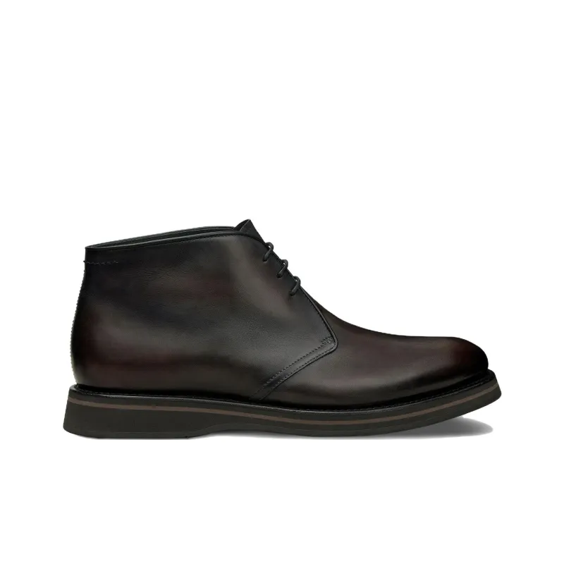 BERLUTI Alessio Ankle Boots Men's Charcoal Brown-1