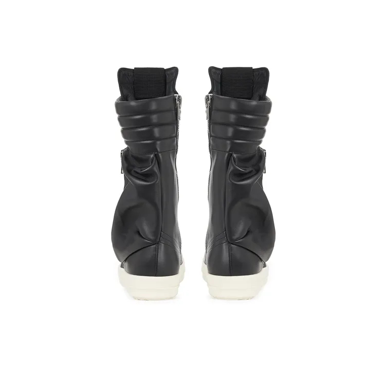 RICK OWENS Cargo Basket Leather Boots Black Milk - Cheap Rcj RICK OWENS Cargo Basket Leather Boots Black Milk - Cheap Rcj