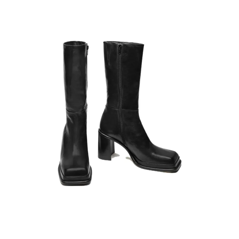 MIISTA Ankle Boots Women's Black-2