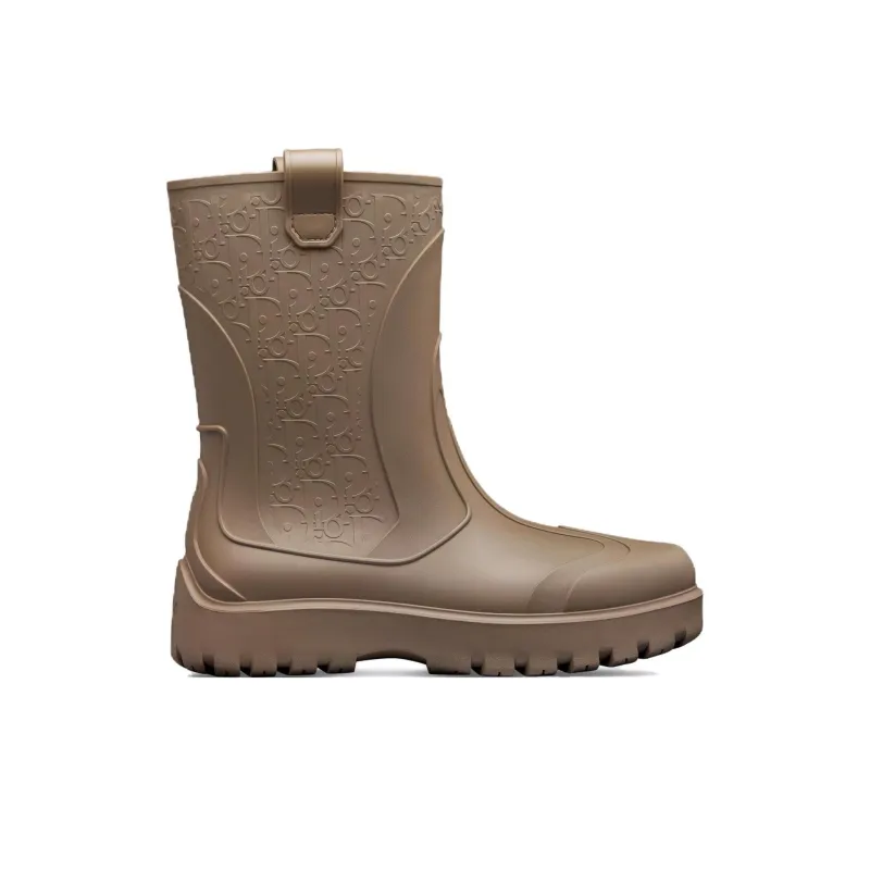 DIOR Garden Rain Boots Men's Brown-1