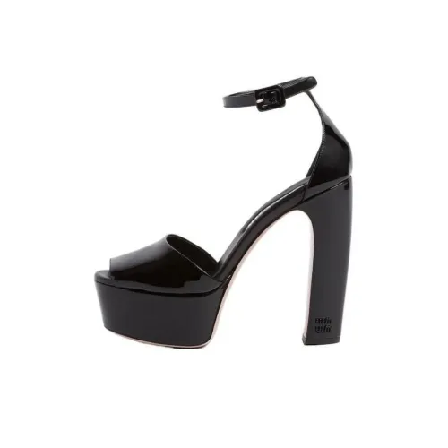 MIU MIU 135mm Patent-leather Platform Sandals