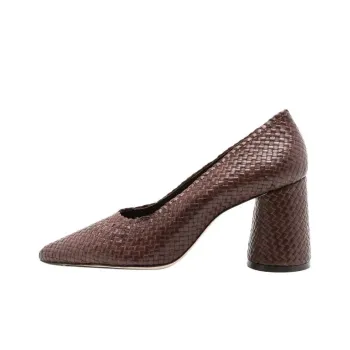 Sarah Chofakian Scarpin Liam Chunky Heel High Heels 6.5cm Women's Brown