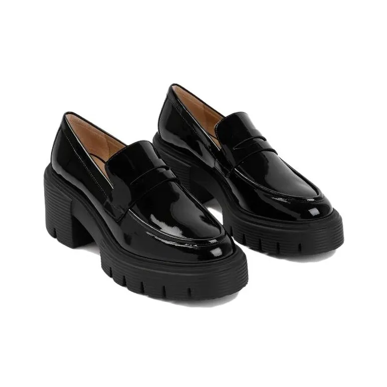 stuart weitzman Soho Patent-leather Loafers-3