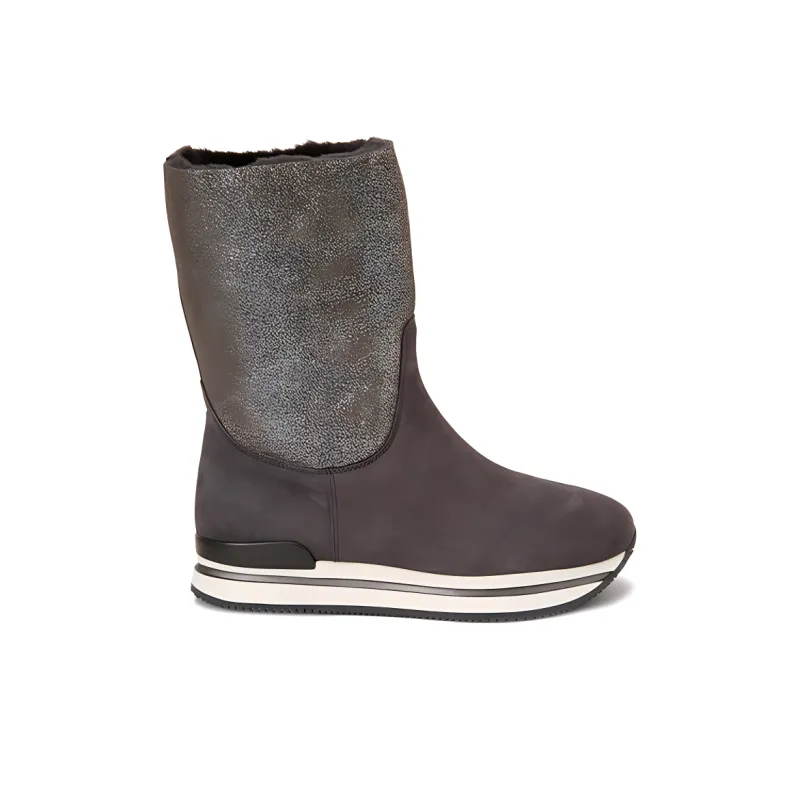 HOGAN H222 Ankle Boots Women's Gray-1