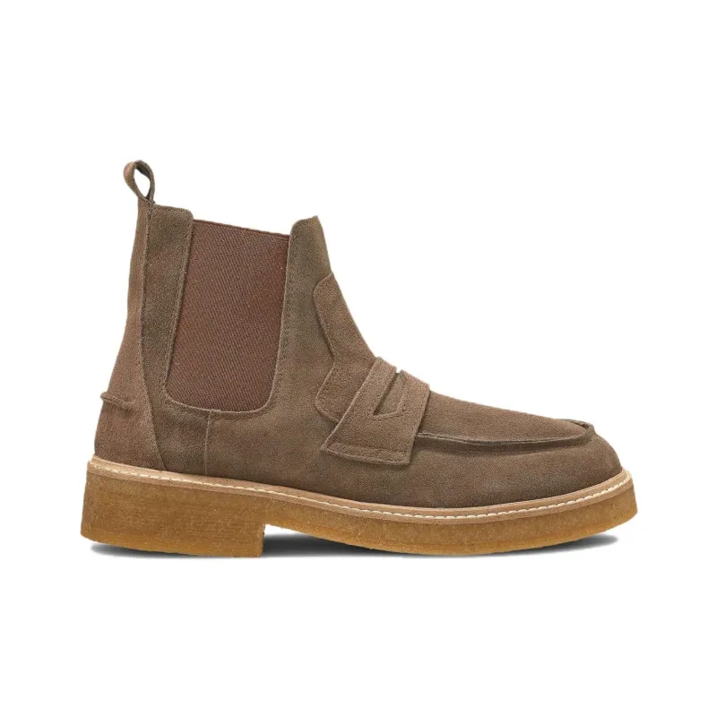 Inuikii Short Chelsea Boots Men's Brown-1