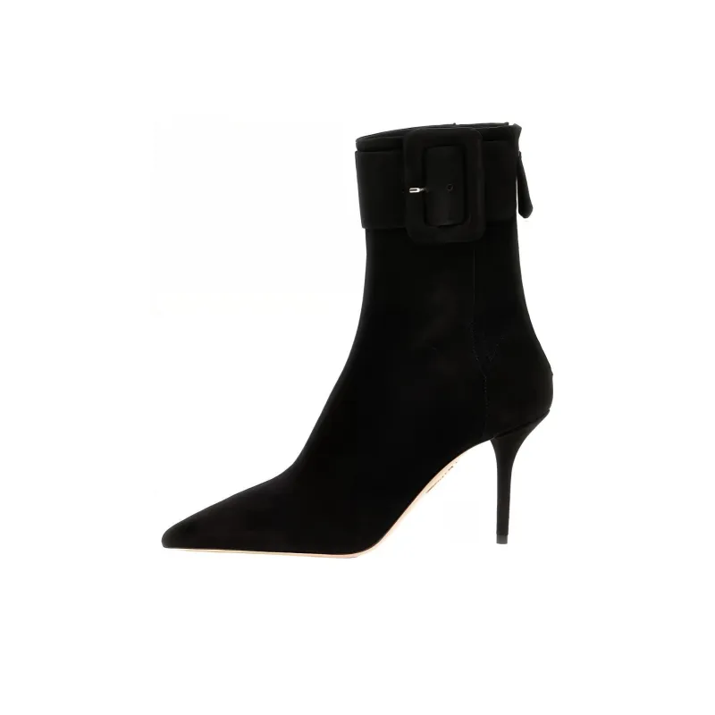 AQUAZZURA St Honoré 95mm Suede Boots-0