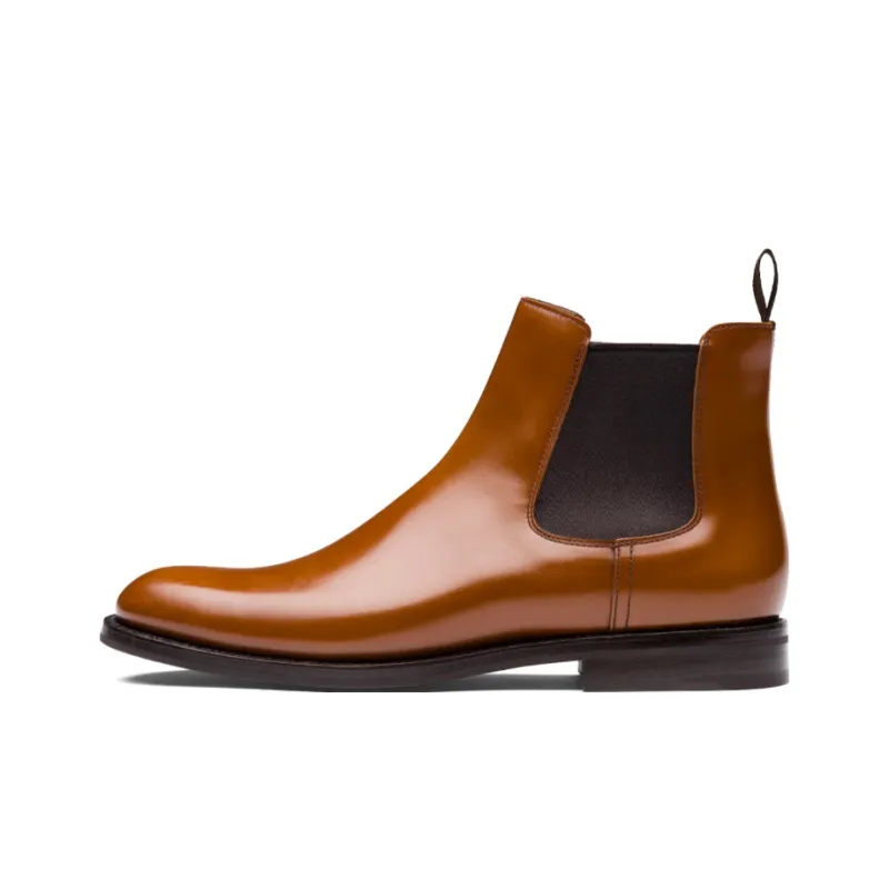 CHURCH'S Monmouth Ankle Length Chelsea Boots Women's Yellow-0