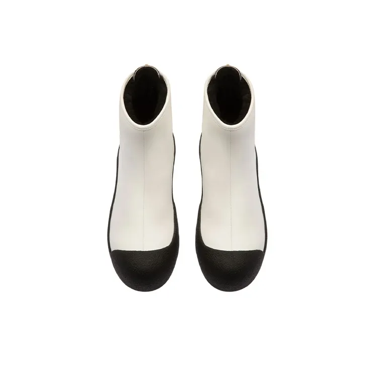 BALLY Winter Gold Ankle Boots Women's White-2
