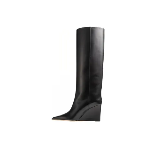 Jimmy Choo Knee High Boots 8.5cm Women's Black