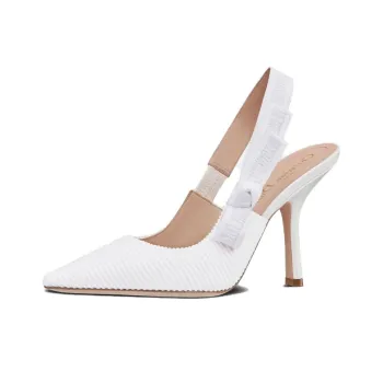 DIOR J'Adior Slim Heel High Heels 10cm Women's White
