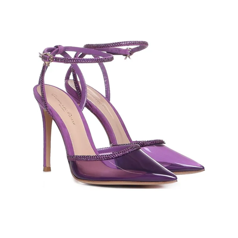 GIANVITO ROSSI Plexi 110mm Crystal-embellished Pumps-2